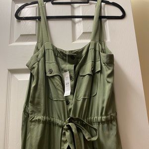 NWT Loft Outlet Green Utility Maxi Dress
